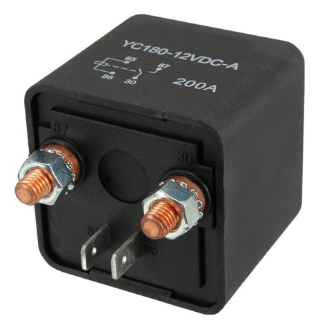 12V 200A Heavy Duty Split Charge ON/OFF Switch Relays Car Auto Boat ...