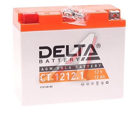Аккумулятор DELTA 12А/ч - 6СТ12 YT12B-BS СТ1212.1 - купить в АвтоАльянс ...