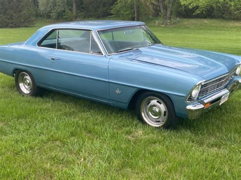 1967 Chevrolet Nova Coupe Blue Rwd Automatic Ss For Sale