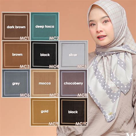 Jual Segi Empat Voal Miracle Motif Lc Premium Kode Mc Voal Halus Hijab