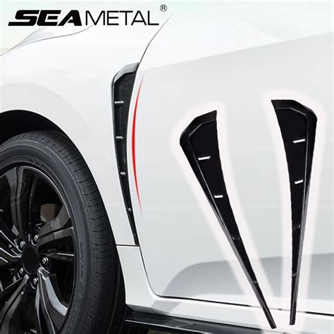 SEAMETAL Car Side Fender Vent Cover Fender Decoration Side Wing Air