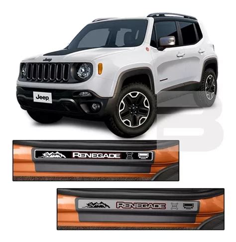 Kit Soleira Premium Resinada Porta Jeep Renegade Parcelamento Sem Juros