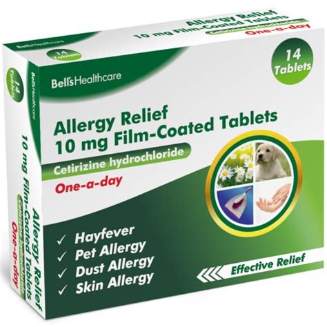 Bell S Healthcare Allergy Relief Cetirizine 10mg Tablets Hayfever