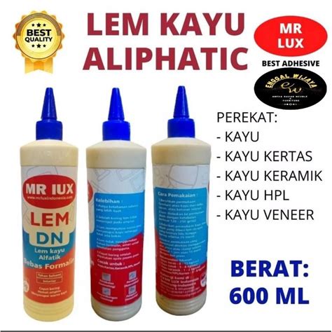 Jual Lem Kayu Dn Alifatik Mr Lux Botol Kemasan Ml Biru Shopee