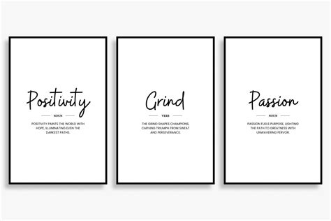 Motivational Posters Set of 3 PRINTABLE Graphic by RB Boutique ...