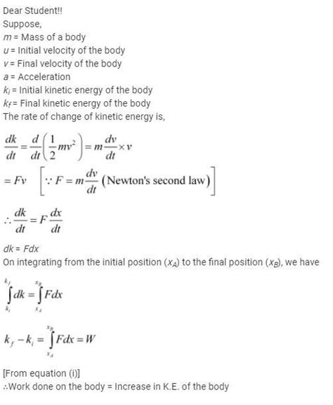 Marvelous State The Work Energy Theorem Linear Momentum Calculator