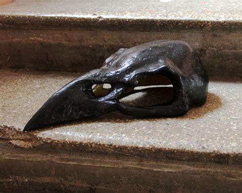 Raven Black Skull Mask Etsy