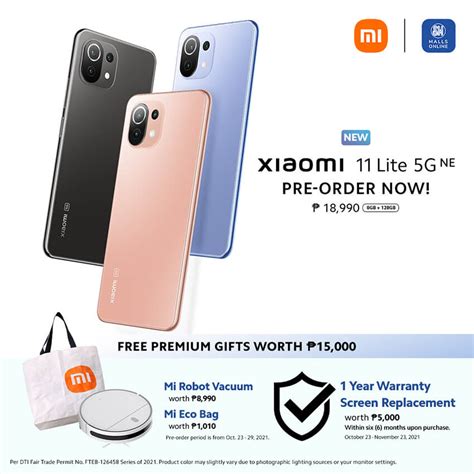 Pre Order Xiaomi 11 Lite 5g Smartphone On Sm Malls Online Sm Supermalls