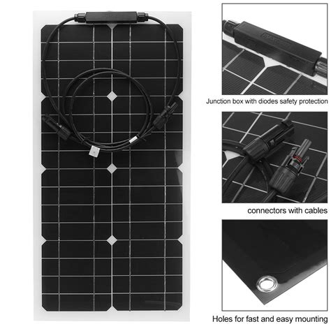 ♨☫☍☁ 300w Solar Panel Kit 12v 24v High Efficiency Flexible Monocrystalline Solar Cell For Car