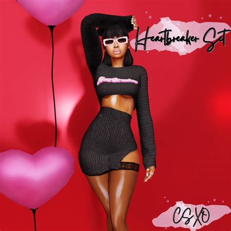 Heartbreaker Set CeceSims Xo On Patreon In 2023 Sims 4 Sims 4