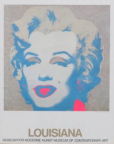 Andy Warhol Exhibition Poster Offset Print Marilyn Monroe Louisiana