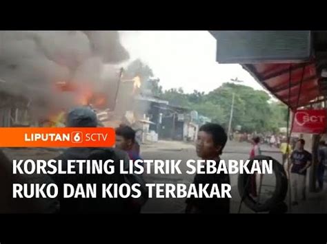 Korsleting Listrik Ruko Dan Kios Di Duren Sawit Hangus Terbakar