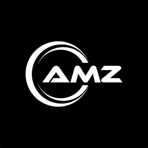 AMZ letter logo design in illustration. Vector logo, calligraphy ...