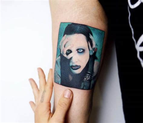 Marilyn Manson tattoo by Andrea Morales | Post 17685