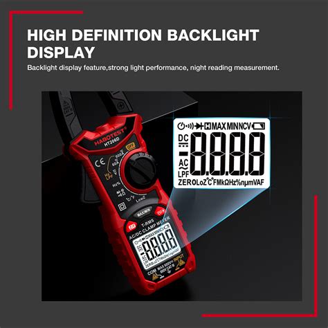 Habotest Ht Digital Clamp Meter V Ac Dc Counts Current Auto