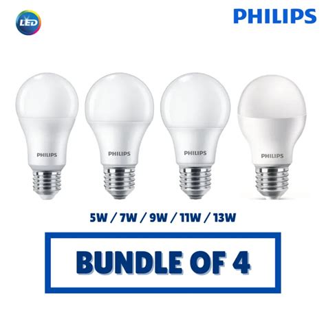 Philips Essential Led Bulb W W W W W Warm White Cool Daylight