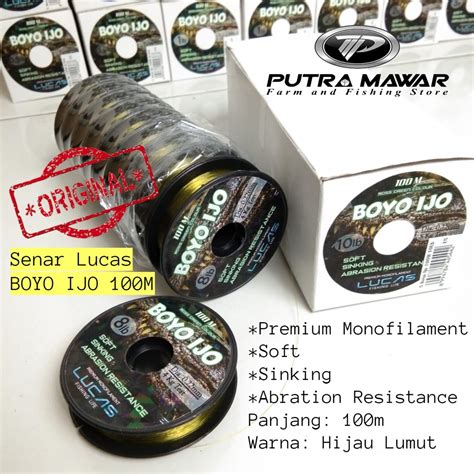 Jual Senar Lucas Boyo Ijo Meter Murah Atau Tali Kenur Benang Pancing