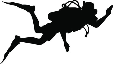 Scuba Diving Silhouette At Getdrawings Free Download