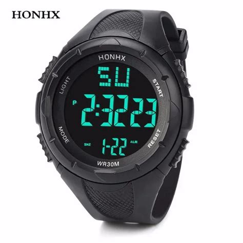 HONHX Fashion Men Watch LED Waterproof Watch Men Digital Quartz Wrist ...
