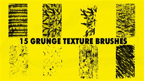 ArtStation - 15 Grunge texture brushes for photoshop | Brushes