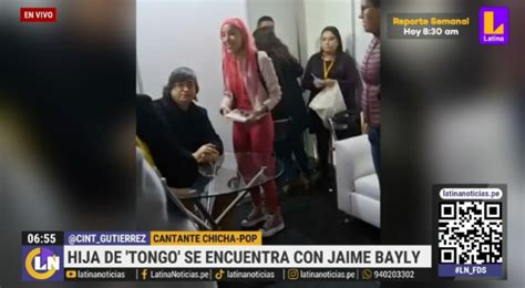 Hija De Tongo Se Encontró Con Jaime Bayly Fue Muy Bonito Poder Verlo