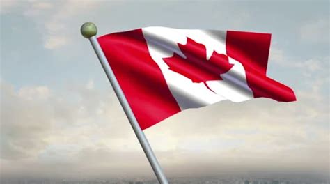 Canadian Flag Animation - 4K Resolution... | Stock Video | Pond5