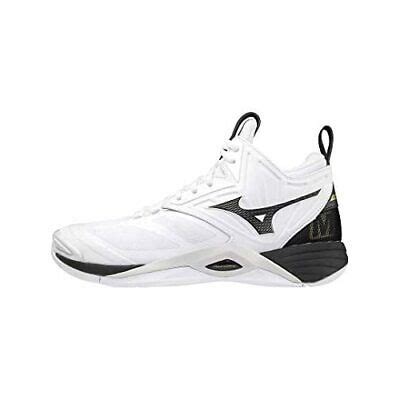 Mizuno Volleyball Shoes Wave Momentum Mid V Ga White Black Us