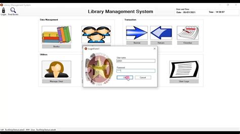 Library Management System Using Vb Net And Mysql Demo Youtube