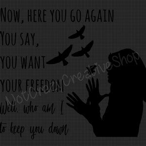 Fleetwood Mac Dreams Lyrics SVG - Etsy