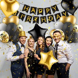 Deko Amteker Geburtstag Schwarzes Gold Bestseller Shop