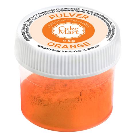 Lebensmittelfarbe Pulver Orange Orange 5 G MEINCUPCAKE Shop