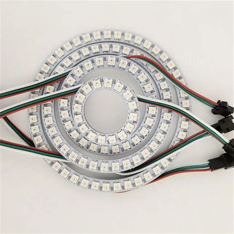 Anel Ws2812b 16 24 35 45 Bits Leds Ws2812b Sk6812 5050 Rgb Sonho Cor