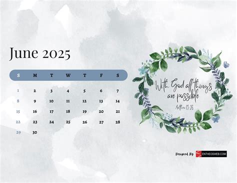 June 2025 Calendar Free PDF Printables | EntheosWeb
