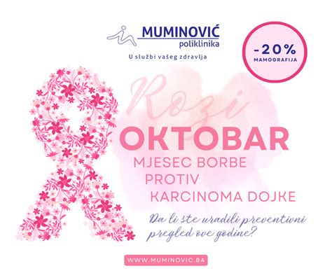 Poliklinika Muminovi Obilje Ava Rozi Oktobar Mjesec Borbe Protiv