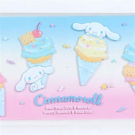 Sanrio Clear Pen Tray Cinnamoroll Ice Cream Party