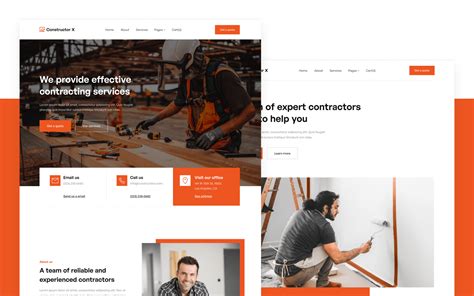 Contractor Construction Webflow Template Constructor X Brix Templates