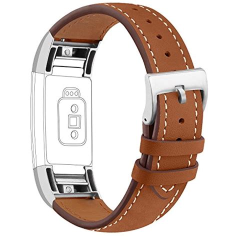 IGK Leather Replacement Bands Compatible For Fitbit Charge 2 Genuine