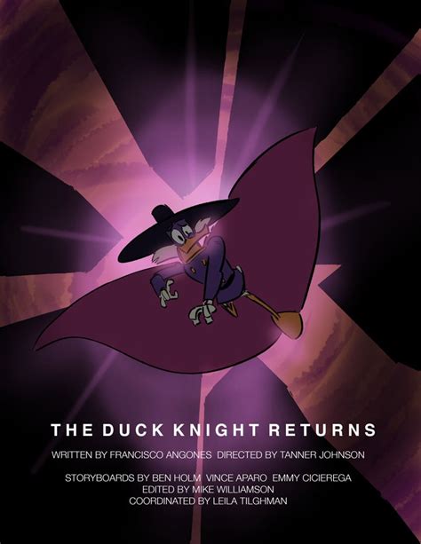 The Duck Knight Returns Promo Poster By Show Director Tanner Johnson