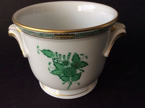 Cache pot décor Apponyi vert Porcelaine Catawiki