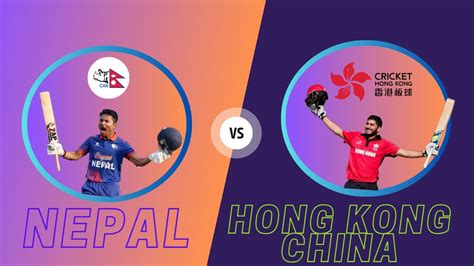 Nepal Vs Hongkong Acc Premier Cup Series Live Nepal Vs Hongkong