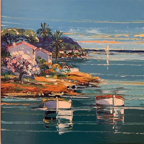 Peinture L T Arrive Cap D Antibes Par Corbi Re Liisa Carr D Artistes