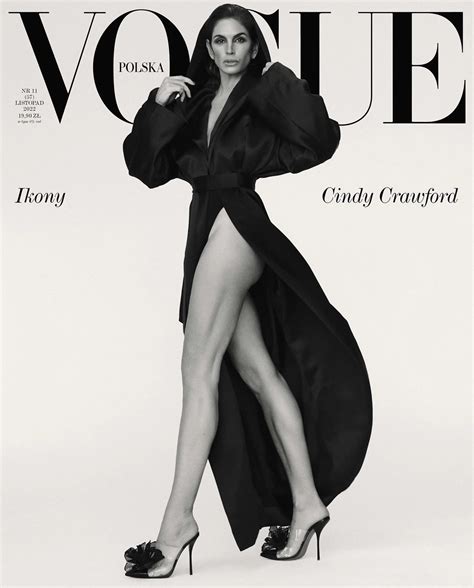 Cindy Crawford covers Vogue Poland November 2022 by Paola Kudacki - fashionotography