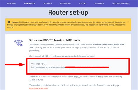 Astrill Setup Manual Installing Astrill VPN Applet Onto Your DD WRT