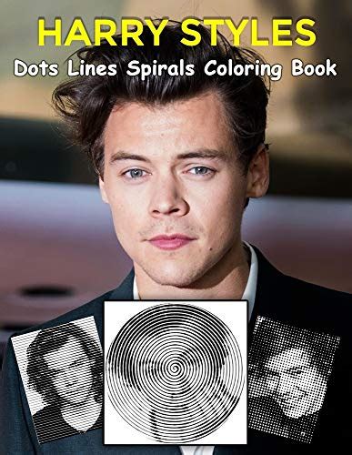 HARRY STYLES Dots Lines Spirals Coloring Book New Kind Of Stress