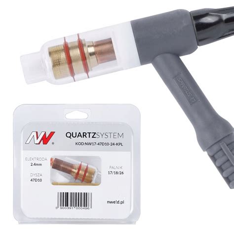 Zestaw Quartz TIG SR 26 2 4mm pod soczewkę dysza sr2624 soczewka