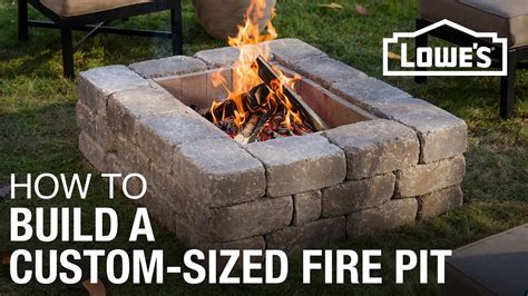 How To Build A Custom Sized Fire Pit YouTube