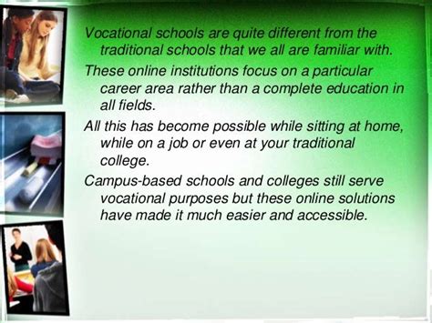 How can online vocational schools benefit you