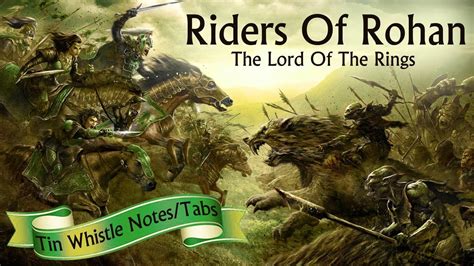 How To Play Rohan Theme Lord Of The Rings Tin Whistle Notes Tabs Youtube