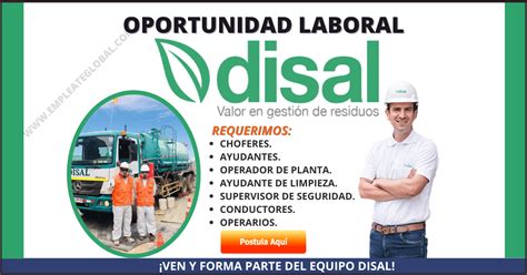 DISAL Requiere Personal Para Cubrir Diferentes Areas Empleate Global