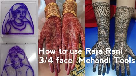 Raja Rani 3 4 Face Mehandi Tools In Tamil How To Use Mehandi Tool